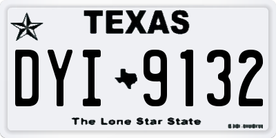 TX license plate DYI9132