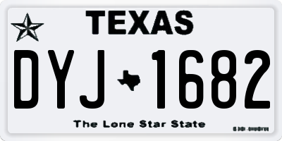 TX license plate DYJ1682