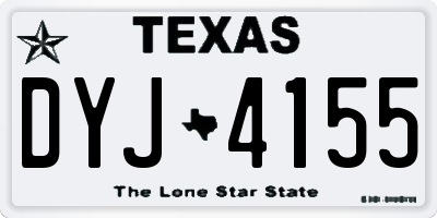 TX license plate DYJ4155
