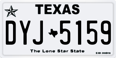 TX license plate DYJ5159