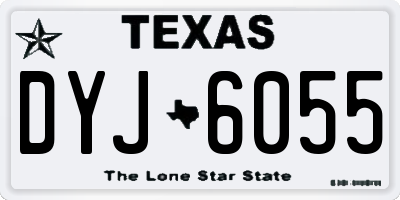 TX license plate DYJ6055