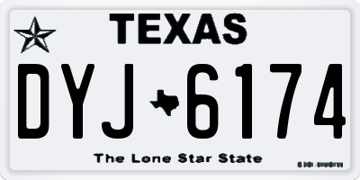 TX license plate DYJ6174
