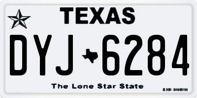 TX license plate DYJ6284