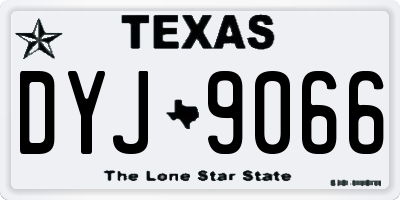 TX license plate DYJ9066
