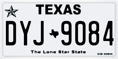 TX license plate DYJ9084