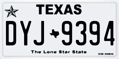 TX license plate DYJ9394