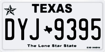 TX license plate DYJ9395