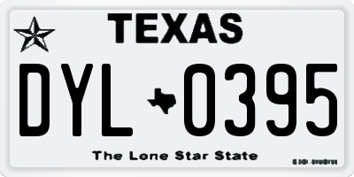 TX license plate DYL0395