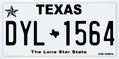 TX license plate DYL1564