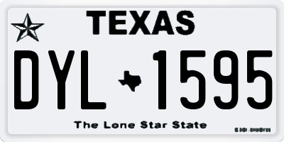 TX license plate DYL1595