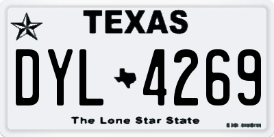 TX license plate DYL4269