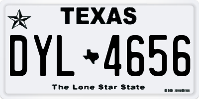 TX license plate DYL4656