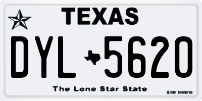 TX license plate DYL5620