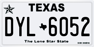 TX license plate DYL6052