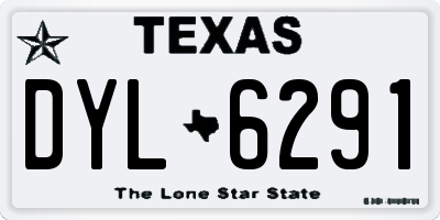 TX license plate DYL6291