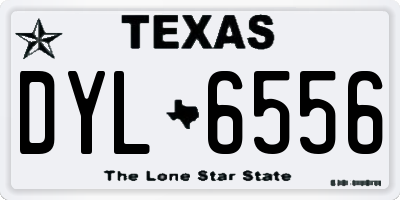 TX license plate DYL6556