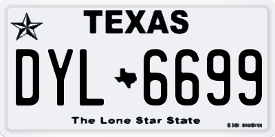 TX license plate DYL6699