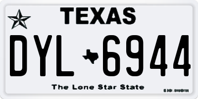 TX license plate DYL6944