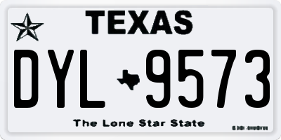 TX license plate DYL9573