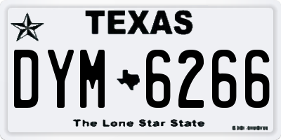 TX license plate DYM6266
