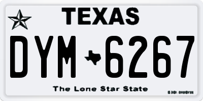 TX license plate DYM6267