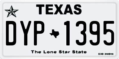 TX license plate DYP1395