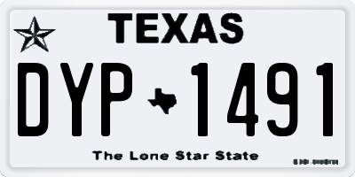 TX license plate DYP1491