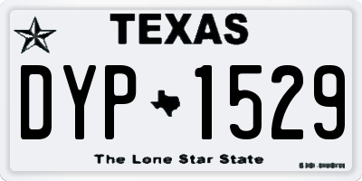 TX license plate DYP1529