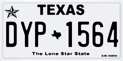 TX license plate DYP1564