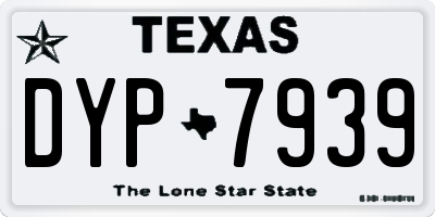 TX license plate DYP7939