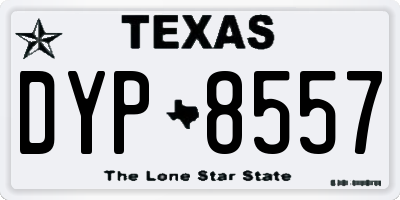 TX license plate DYP8557