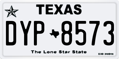 TX license plate DYP8573