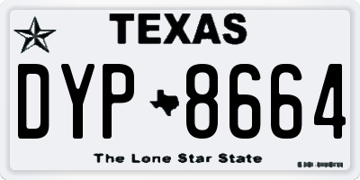 TX license plate DYP8664