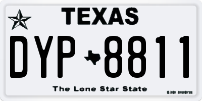 TX license plate DYP8811