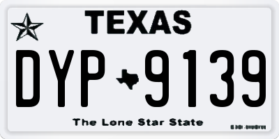 TX license plate DYP9139