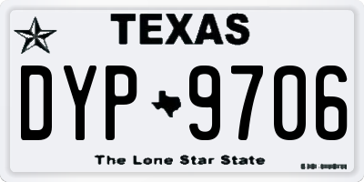 TX license plate DYP9706