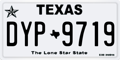 TX license plate DYP9719