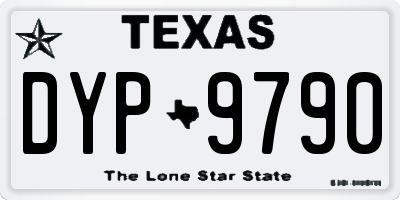 TX license plate DYP9790