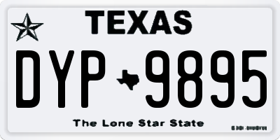 TX license plate DYP9895