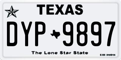 TX license plate DYP9897