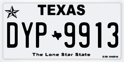 TX license plate DYP9913
