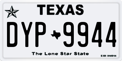 TX license plate DYP9944