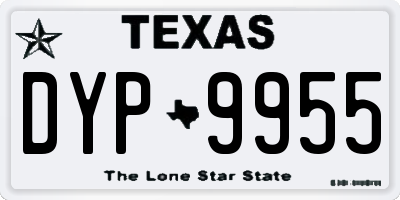 TX license plate DYP9955