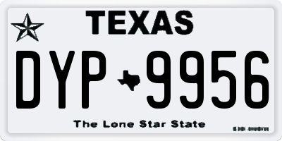 TX license plate DYP9956