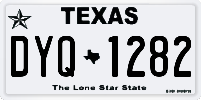 TX license plate DYQ1282