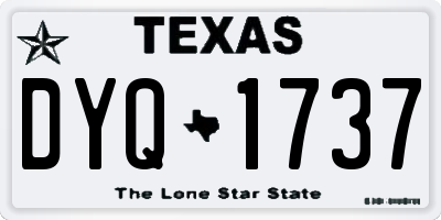 TX license plate DYQ1737