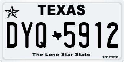 TX license plate DYQ5912