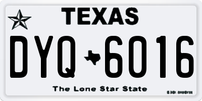 TX license plate DYQ6016