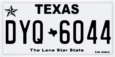 TX license plate DYQ6044