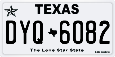 TX license plate DYQ6082